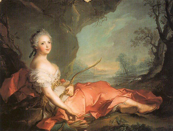 Jean Marc Nattier Marie-Adlaide of France as Diana oil painting image